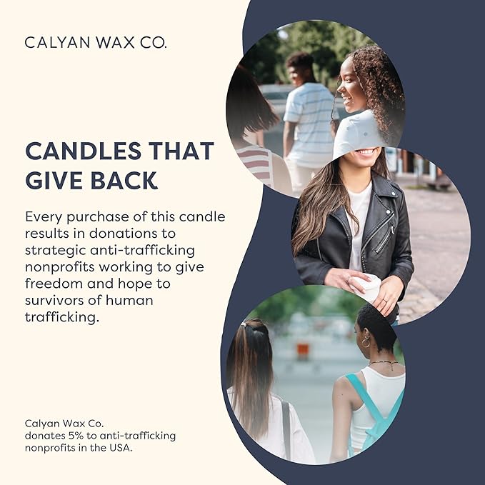 Calyan Wax Co. Rosewood & Amber 3 Wick Scented Candle - 43 Hour Burn - Luxury 3 Wick Soy Candles - Non Toxic Soy Wax Candles - Long Lasting Large Glass Jar Candle for Home - 14.9oz