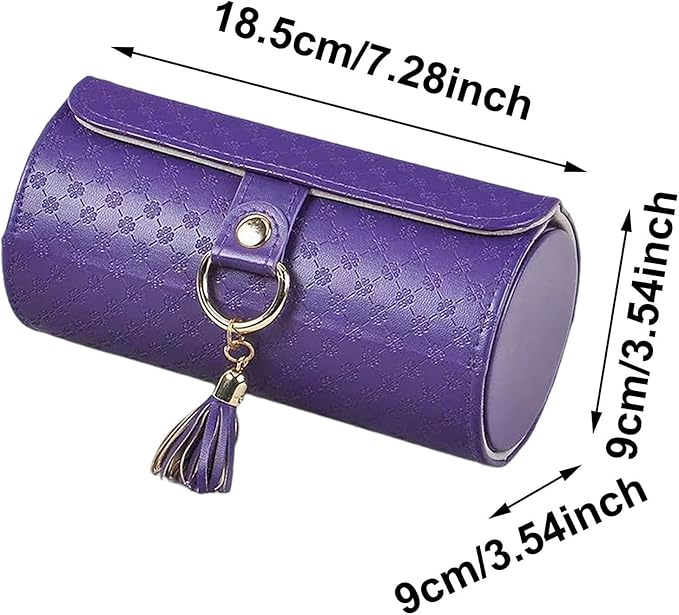 IBHOO Layered Travel Jewelry Case, Multi Layer Jewelry Box with Compartments for Necklaces Rings Earrings, Compact Zipper Jewelry Storage for Women, Portable Jewelry Holder for Travel Home (Gray)