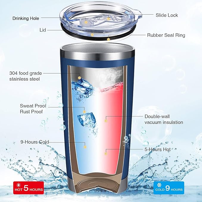 Sieral 48 Pieces Thank You for Being Awesome Tumbler, Thank You Supplies for Women Men 20oz Insulated Stainless Steel Travel Tumbler with Lid and Straw Appreciation Gift with Keychain (Multicolor)