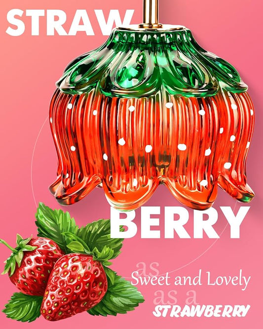 Strawberry Candle Warmer Lamp with Timer & Dimmable Brightness, House Warming Gift New Home, Candle Warming Gift for Mothers Day, Birthday Gifts for Women Mom,Flameless Wax Melt Warmer for Jar Candles