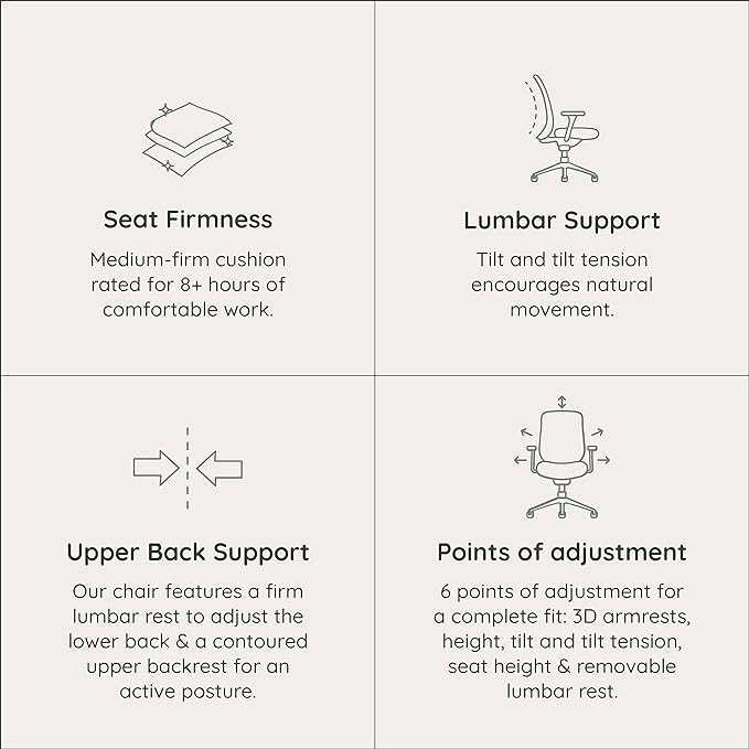 Branch Verve Chair - High Performance Executive Office Chair with Contoured Back and Adjustable Lumbar Support - High Density Foam Cushion and 3D Knit Back - Fits 5' to 6', Up to 275 lbs, Galaxy