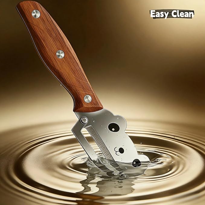 TEEVEA Vegetable Peeler, Stainless Steel Cat-Shaped Blade, PP Handle | Multifunctional kitchen tool, ergonomic non-slip grip, zero flex zero snag, easy to clean, for potatoes apples fruits veggies