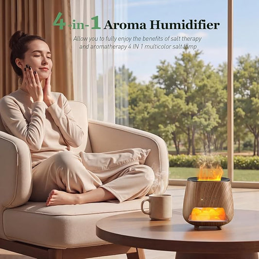 Essential Oil Diffuser for Home, π-π’π§-π Aromatherapy Diffuser & ππ’π¦ππ₯ππ²ππ§ πππ₯π Lamp, 200ml Cool Mist Humidifier, π-ππ¨π₯π¨π« πππ, Auto Off, Bedroom Office Yoga