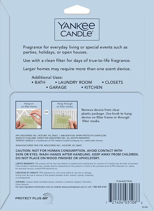 Yankee Candle Sage Citrus Whole Home Air Freshener (Pack of 1)