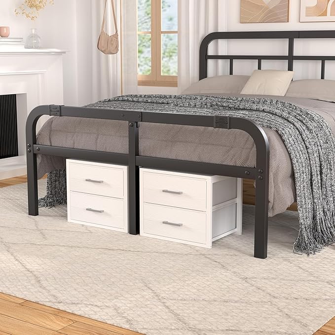 BOLUO Stackable Storage Drawers Closet Organizers and Storage Fabric White 2 Drawer Dresser for Bedroom 2 Packs Modern
