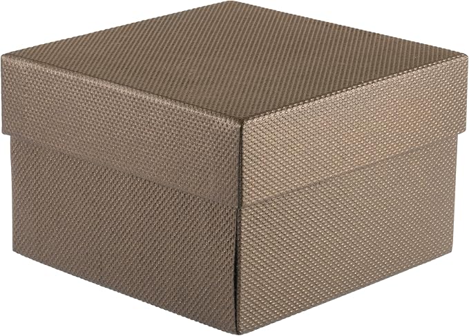 Premium Weave Texture Pillow-Style Watch Box & Bangle Box for Men & Women - Soft Ivory Suede Interior Bracelet/Bangle & Watch Case - Ideal for Watch & Bracelet Jewelry Gift Box Display