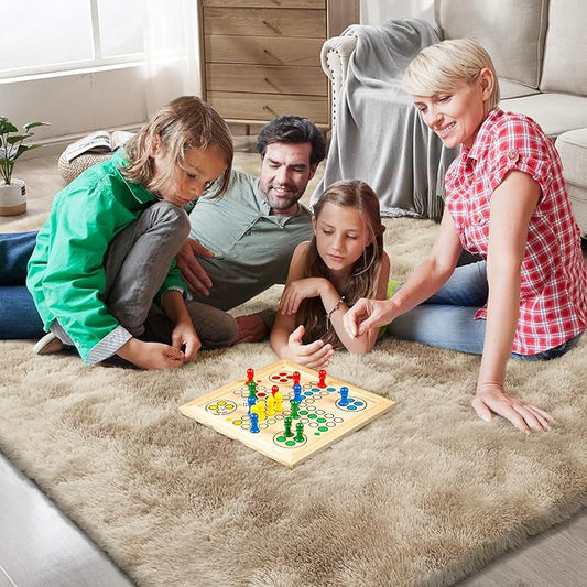 Shag Area Rugs for Bedroom Living Room,8X10 Ultra Soft Fluffy Area Rugs for Dorm,Indoor Carpet Plush Rugs for Living Room Home Decor,Camel
