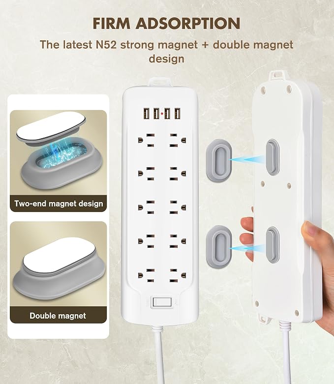 5 Pack Magnetic Remote Control Holder Wall Mount, Upgraded No Drill Self-Adhesive Organizer TV Remote Holder for Bed, Fan, RV Accessories (Multi)