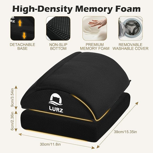 Ergonomic Foot Rest Under Desk for Office Desk Accessories – Adjustable Height Memory Foam Foot Stool Under Desk for Home Office Chair & Gaming Chair – for Back & Hip Pain Relief