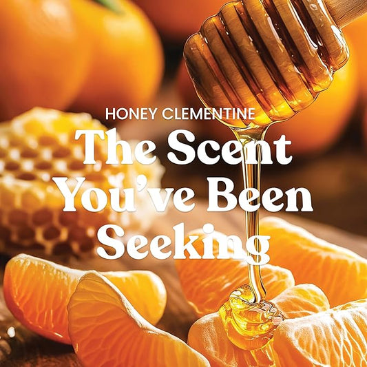Yankee Candle Honey Clementine, Scented Candle, 22oz Large Jar with up to 150 Hour Burn Time, Giftable