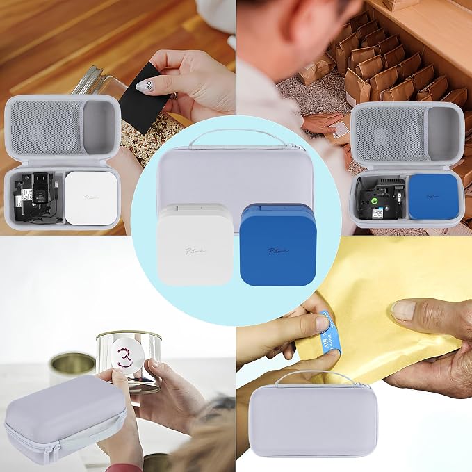 Lebakort Storage Case Compatible with Brother P-Touch Cube Color PTP300BT Smartphone Label Maker