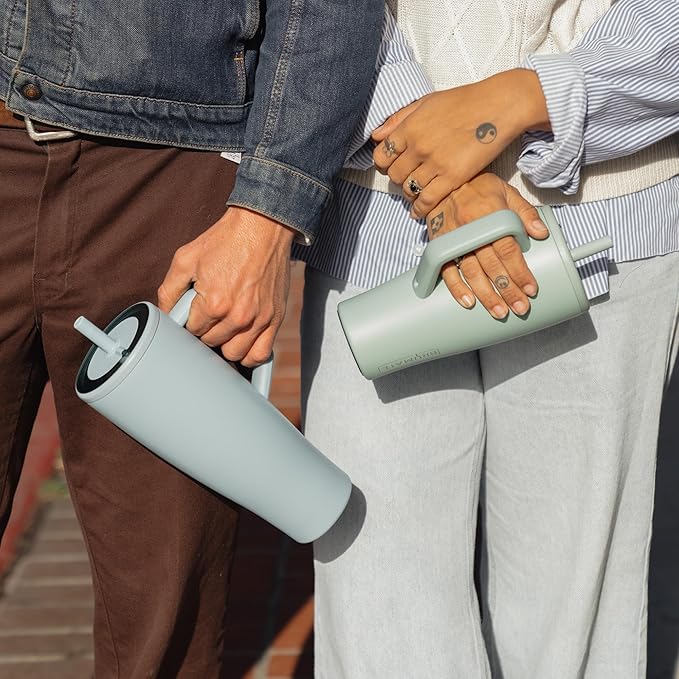 BrüMate Era 30 oz Tumbler with Handle and Straw | 100% Leakproof Insulated Water Bottle Tumbler with Lid and Flexible SoftSip Straw | Made of Stainless Steel | Cup Holder Friendly | 30oz (Matte Black)