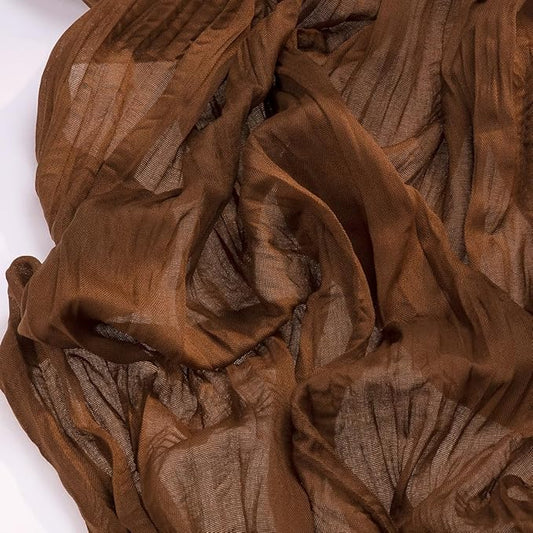 Socomi Brown Coffee Cheesecloth Table Runner Valentine's Day Boho Rustic Gauze 120 inch 10FT Cheese Cloth Runner for Wedding Party Baby Shower Birthday Home Decor Holiday Decorations