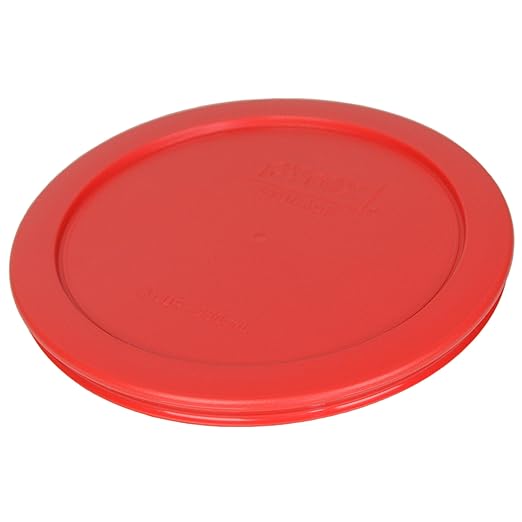 Pyrex 7201-PC Round 4 Cup Storage Lid for Glass Bowls (6, Red)