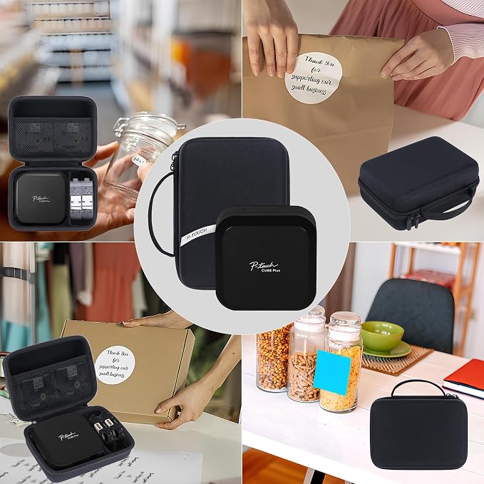 Lebakort Storage Case Compatible with Brother P-Touch Cube Plus PT-P710BT Label Maker
