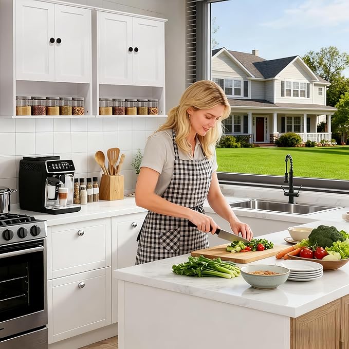 Multi-Purpose Wall Cabinet: Easy-to-Assemble, White Modern Style, 3-Tier Storage. Fits as Kitchen Cabinet, Over-Toilet Cabinet & Bedroom Wall Cabinet