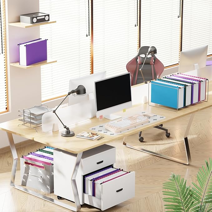 NORDUN Plastic Legal Size Hanging File Folders,3" Expansion Extra Capacity Hanging Folder,Heavy Duty Reinforced Hang Folders Legal,Adjustable Tabs,Filing Cabinet Folder for Bulky Files,12 Pack,Colored