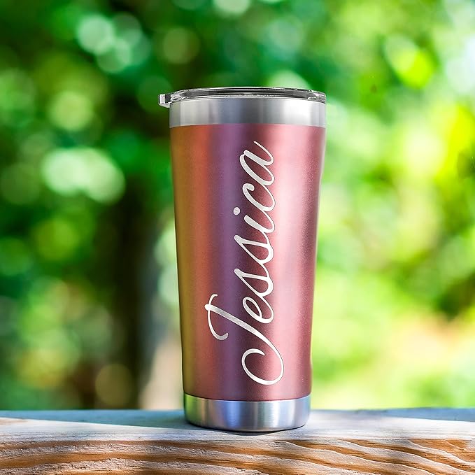 Be Burgundy Personalized Tumbler with Engraved Name - 12 Designs, 30 Oz Coffee Tumbler with Slider Lid, Army Green, Double Wall Insulated - Gift for Men, Husband, Personalized Gift for Him