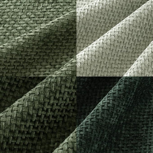 MIULEE Pack of 4 Couch Throw Pillow Covers 22x22 Inch Green Soft Decorative Chenille Pillow Covers Farmhouse Accent Cushion Covers for Boho Spring Home Decor Sofa Bedroom Living Room