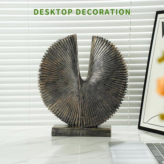 Modern Abstract Round Decorative Sculpture , Dining Living Room Desk Decor,Geometric Home Decor Statues,Shelf Top Decor Aesthetics,making it perfect for placing coffee tables or office shelves