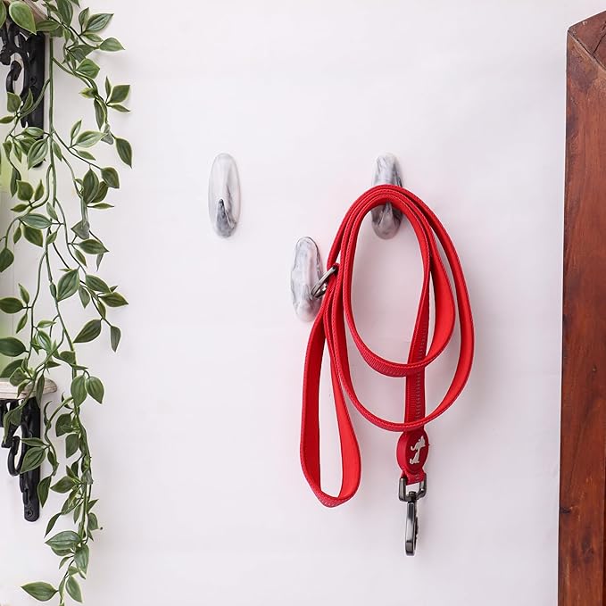 Indian Shelf Decorative Resin Adhesive Wall Hooks for Coats – 6 Hooks 12 Strips, Waterproof, Rustproof Towel Holder, No-Drill Hangers for Bathroom & Kitchen – Cute Key Holder for Walls