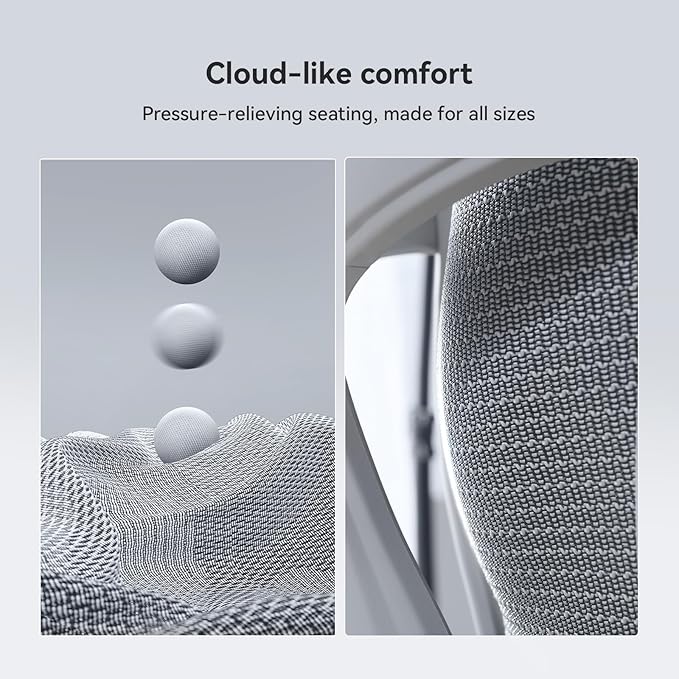 SIHOO Doro C300 Pro Ergonomic Office Chair with Footrest, Ultra-Soft 6D Armrests, Dynamic Lumbar Support, and Seat Depth Adjustment for Office (Grey)