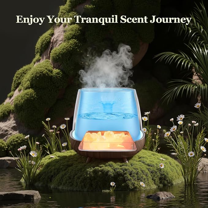 Essential Oil Diffuser for Home, π-π’π§-π Aromatherapy Diffuser & ππ’π¦ππ₯ππ²ππ§ πππ₯π Lamp, 200ml Cool Mist Humidifier, π-ππ¨π₯π¨π« πππ, Auto Off, Bedroom Office Yoga (Black)