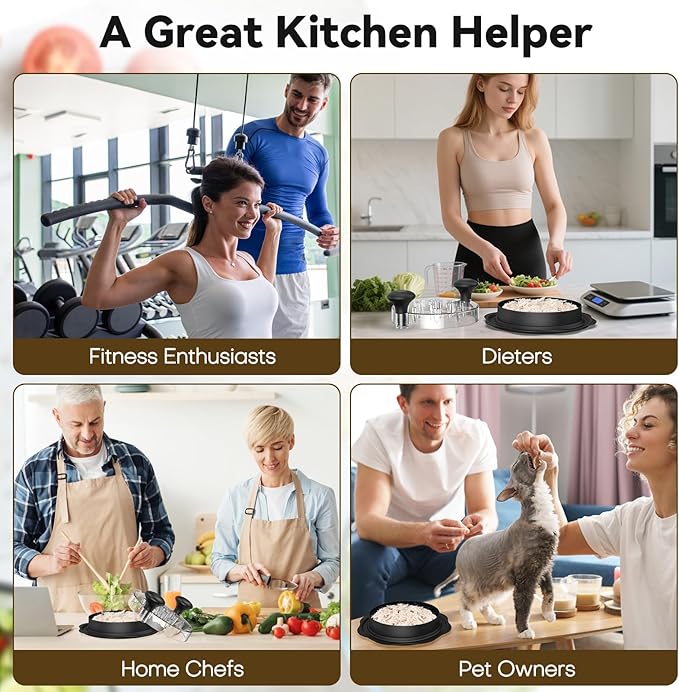 Ukeetap 10" Pro Chicken Shredder Tool Twist Large for Kitchen, BPA-Free Food-Safe Meat Grinder, Visible Chicken Breast Meat Shredder with Strong Anti-Slip Bottom & Ergonomic Handle, Black