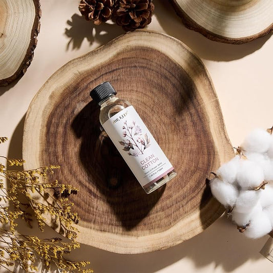 Airkeep Reed Diffuser Oil Refill/Clean Cotton/3.38oz(100ml/1 Pack/Scented Oil Refill for Reed Diffuser Home Fragrance for Bedroom, Bathroom Office Home Decor