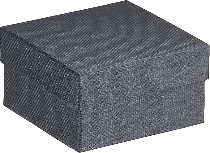 Luxury Weave Textured T-Style Earring Gift Box for Women & Girls – Jewelry Box Ideal for Hanging Earrings – Earring Case with Soft Suede Interior and 2-Piece Matching Outer Box