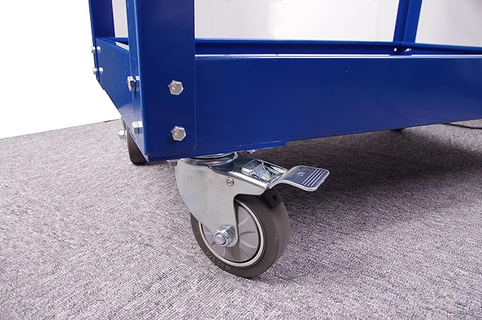 HIGOOD Heavy Duty Service Utility Cart,2 Shelf Steel, 800-Pound Capacity, 35.6 x 18.1x38-Inch