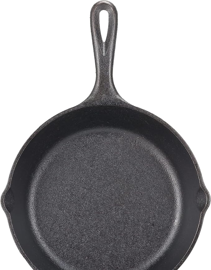 Lodge Seasoned Cast Iron Skillet - PFAS-Free,Non-Toxic Cookware - Use with an Oven,Stove,Grill,or Campfire - Naturally Non-Stick & Oven Safe - 6.5 Inches,(Pack of 6)
