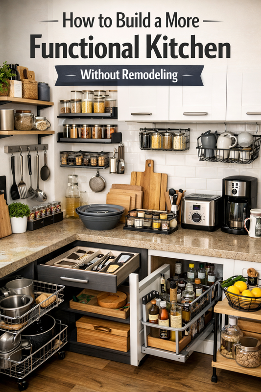 How to Build a More Functional Kitchen Without Remodeling