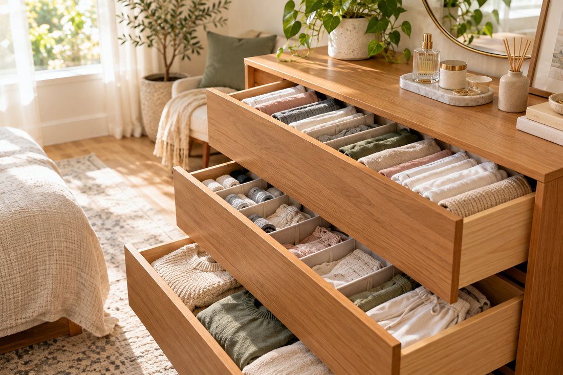 How to Organize Dresser Drawers So Everything Is Easy to Find