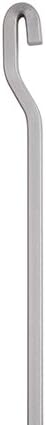 STAS Art Hanging Rod: STAS j-Rail max Rod 4x4 Silver 100 cm