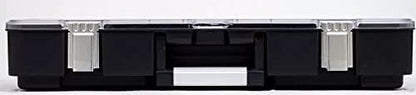 Vertical Parts Organizer Box – Deep Storage Container with 14 Compartments & 6 Removable Dividers – Heavy-Duty Shelf Unit for Hardware, Plumbing, Electrical, or Craft Supplies