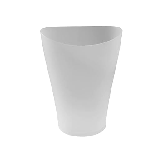 Rubbermaid Wastebasket, 2.25 Gallon, Plastic, Clear | For Bathroom/Vanity | Pack of 6