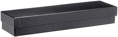 Allure - Luxury Bracelet Box With LED Light, Elegant Diamond Bracelet Case, For Unique Proposal, Engagement Or Wedding, Long Rectanglar Black Velvet Interior Jewelry Display Gift Box. 6 Boxes.