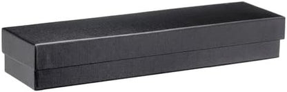 Allure - Luxury Bracelet Box With LED Light, Elegant Diamond Bracelet Case, For Unique Proposal, Engagement Or Wedding, Long Rectanglar Black Velvet Interior Jewelry Display Gift Box. 6 Boxes.