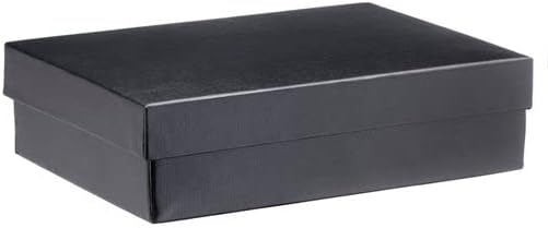 Allure - Luxury Pendant Box With LED Light, Square Shaped Elegant Diamond Pendant Case, For Unique Proposal, Engagement Or Wedding, Small, Black Velvet Interior Jewelry Display Gift Box. 6 Boxes.