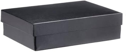 Allure - Luxury Pendant Box With LED Light, Square Shaped Elegant Diamond Pendant Case, For Unique Proposal, Engagement Or Wedding, Small, Black Velvet Interior Jewelry Display Gift Box. 6 Boxes.