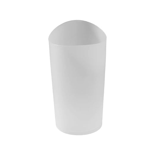 Rubbermaid Wastebasket, 2.25 Gallon, Plastic, Clear | For Bathroom/Vanity | Pack of 6