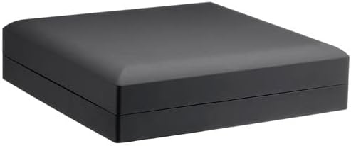Allure - 2 Pack, Large Necklace Boxes With LED Light, Square Shaped, Elegant Diamond Necklace Case, For Unique Proposal, Engagement Or Wedding, 2 Pack, Black Velvet Interior Jewelry Display Gift Box.