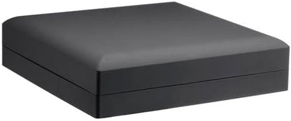 Allure - 2 Pack, Large Necklace Boxes With LED Light, Square Shaped, Elegant Diamond Necklace Case, For Unique Proposal, Engagement Or Wedding, 2 Pack, Black Velvet Interior Jewelry Display Gift Box.