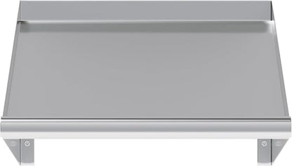 304 Stainless Steel Slanted Wall Rack Shelf with Drain Outlet – 21" x 22.5" | Compact Wall-Mounted Drip Shelf for Commercial Kitchen or Bar (21 in. x 22 1/2 in)