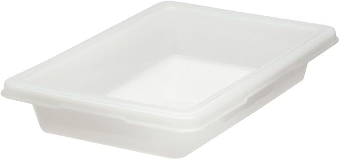Rubbermaid Commercial Products Food Storage Box, 5 Gallon Capacity, White, for Restaurant/Kitchen/Cafeteria