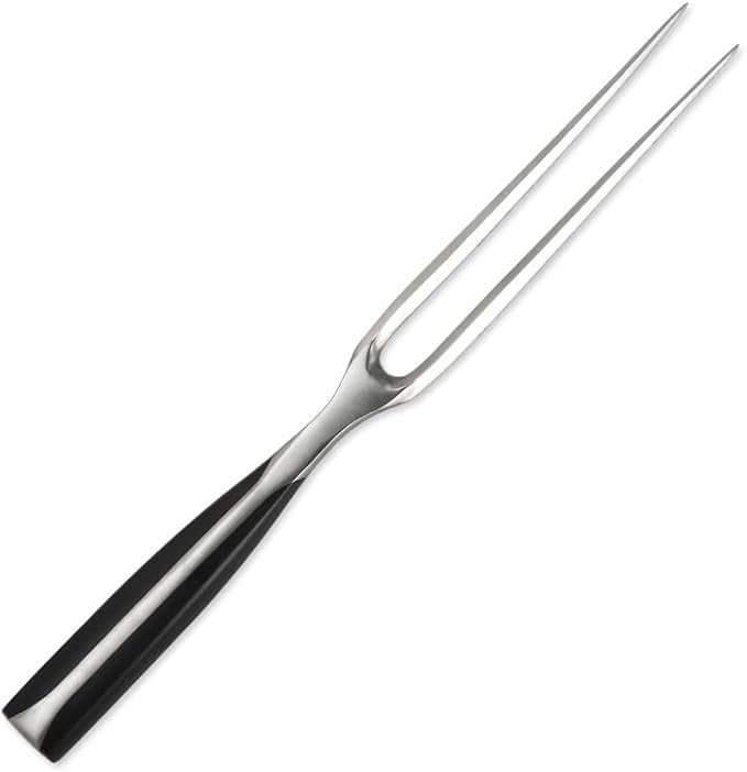 Carving Fork High Carbon Stainless Steel Chef Pro Cooking & Barbecue Fork, 12Inch BBQ Tools,2PCS, Silver, KGY55
