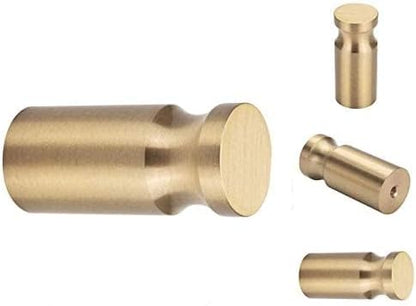 YANGQIHOME Pack of 4, Solid Gold Brass Coat Hooks Wall Hanger Mounted Bathroom Hook Kitchenware Organizer Lavatory,Clothing Store, Hotel, Cafe,Hat,Towel,Heavy Duty Contemporary Decorative (Concave)