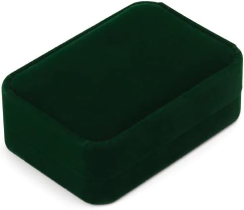 Green Small Necklace Box Velvet Jewelry Gift Box for Pendant Necklace Jewelry Pendant Gift Box