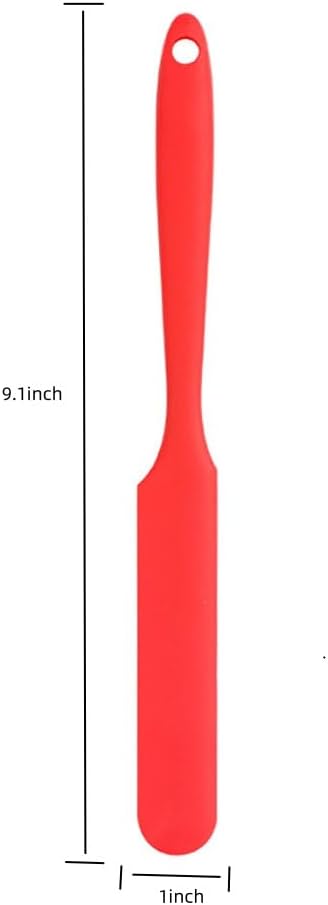 5Pcs Silicone Spatula Set Heat Resistant Cake Cream Butter Spatulas Mixing Batter Scraper Non-Stick Flexible Baking Cooking Tool BPA-Free Multicolor Set of (5colors)